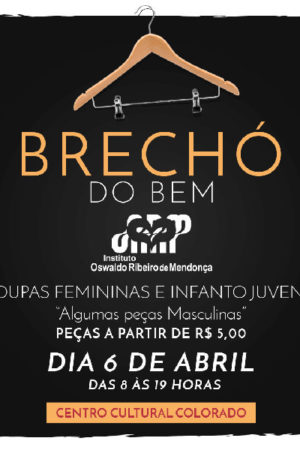 Com peças de roupas a partir de R$ 5,00, IORM promove Brechó do Bem em Guaíra, nesta sexta-feira