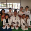 Judoca Karolyne de Paula visita turma do Projeto Judô Branco Zanol